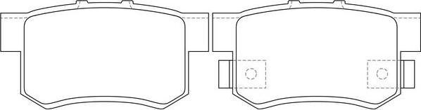 FIT FP0537 - Комплект спирачно феродо, дискови спирачки vvparts.bg