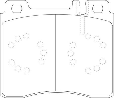 FIT FP0577 - Комплект спирачно феродо, дискови спирачки vvparts.bg