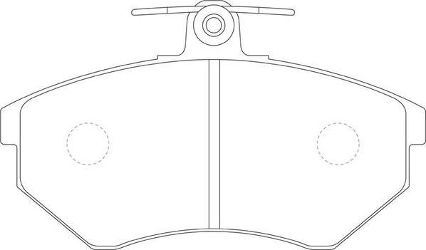 SAF 1HM698151A - Комплект спирачно феродо, дискови спирачки vvparts.bg