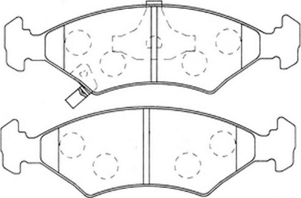 FIT FP0649 - Комплект спирачно феродо, дискови спирачки vvparts.bg