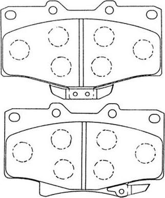 FIT FP0611 - Комплект спирачно феродо, дискови спирачки vvparts.bg