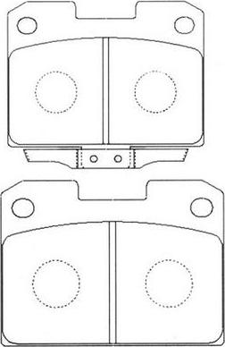 FIT FP0631 - Комплект спирачно феродо, дискови спирачки vvparts.bg