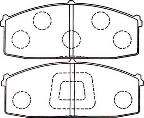 FIT FP0187 - Комплект спирачно феродо, дискови спирачки vvparts.bg