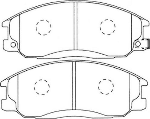 FIT FP0864 - Комплект спирачно феродо, дискови спирачки vvparts.bg