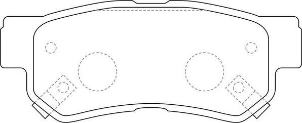 FIT FP0813 - Комплект спирачно феродо, дискови спирачки vvparts.bg