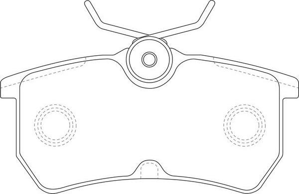 FIT FP0886 - Комплект спирачно феродо, дискови спирачки vvparts.bg