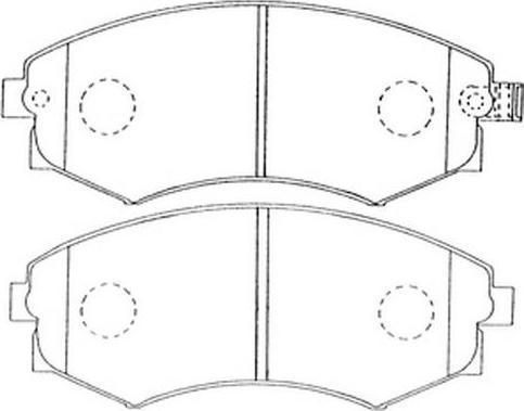 FIT FP0887 - Комплект спирачно феродо, дискови спирачки vvparts.bg