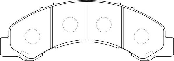 FIT FP0825 - Комплект спирачно феродо, дискови спирачки vvparts.bg