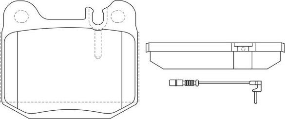 FIT FP0874E - Комплект спирачно феродо, дискови спирачки vvparts.bg