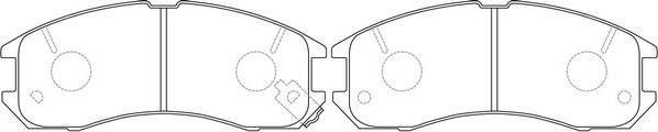 FIT FP0399 - Комплект спирачно феродо, дискови спирачки vvparts.bg