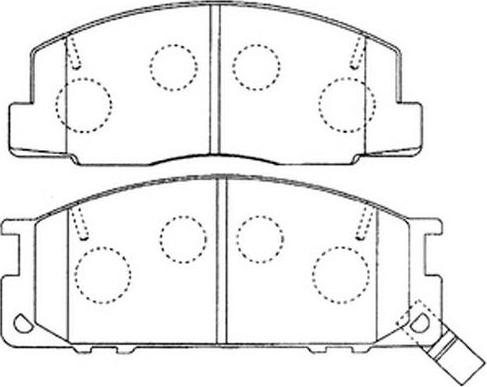 FIT FP0355 - Комплект спирачно феродо, дискови спирачки vvparts.bg