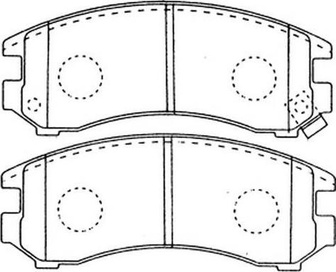 FIT FP0357 - Комплект спирачно феродо, дискови спирачки vvparts.bg