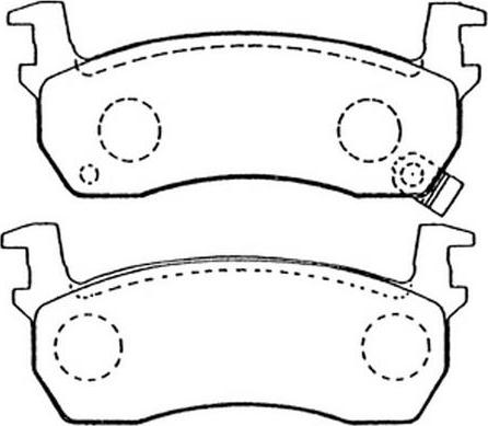 FIT FP0308 - Комплект спирачно феродо, дискови спирачки vvparts.bg