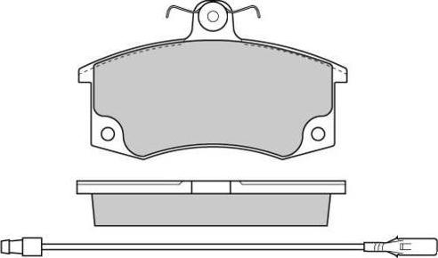 FIT FP0290E - Комплект спирачно феродо, дискови спирачки vvparts.bg