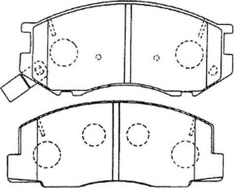 FIT FP0263 - Комплект спирачно феродо, дискови спирачки vvparts.bg