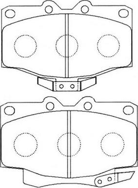 FIT FP0209 - Комплект спирачно феродо, дискови спирачки vvparts.bg