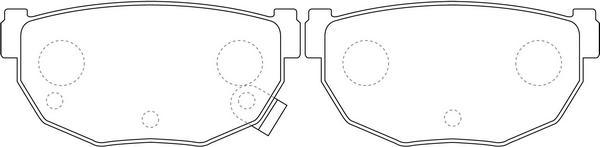 FIT FP0230 - Комплект спирачно феродо, дискови спирачки vvparts.bg