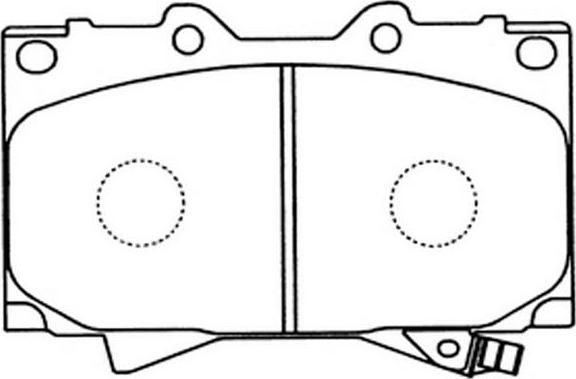 LPR 5P1050 - Комплект спирачно феродо, дискови спирачки vvparts.bg