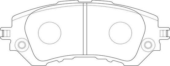 FIT FP1950 - Комплект спирачно феродо, дискови спирачки vvparts.bg