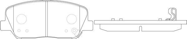 FIT FP1412 - Комплект спирачно феродо, дискови спирачки vvparts.bg