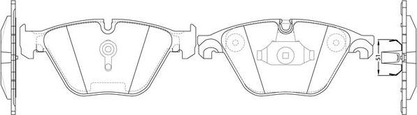 FIT FP1505 - Комплект спирачно феродо, дискови спирачки vvparts.bg