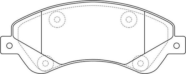 FIT FP1528 - Комплект спирачно феродо, дискови спирачки vvparts.bg