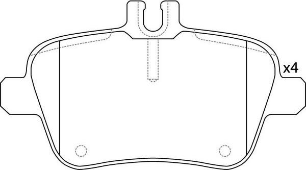 FIT FP1646 - Комплект спирачно феродо, дискови спирачки vvparts.bg