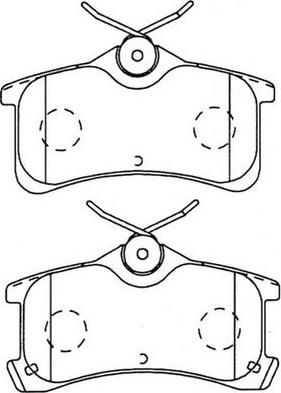 FIT FP1044 - Комплект спирачно феродо, дискови спирачки vvparts.bg