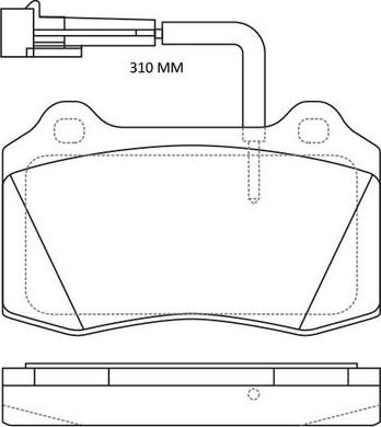 FIT FP1053E - Комплект спирачно феродо, дискови спирачки vvparts.bg