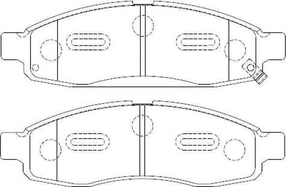 FIT FP1015 - Комплект спирачно феродо, дискови спирачки vvparts.bg