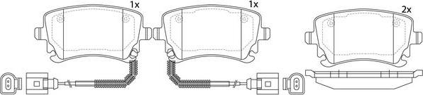 FIT FP1018E - Комплект спирачно феродо, дискови спирачки vvparts.bg