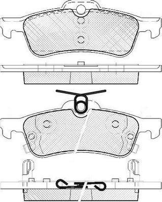 FIT FP1083 - Комплект спирачно феродо, дискови спирачки vvparts.bg