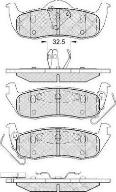 FIT FP1087 - Комплект спирачно феродо, дискови спирачки vvparts.bg