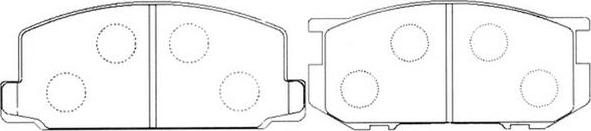 FIT FP1035 - Комплект спирачно феродо, дискови спирачки vvparts.bg