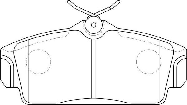 FIT FP1147 - Комплект спирачно феродо, дискови спирачки vvparts.bg