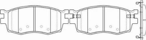 FIT FP1156 - Комплект спирачно феродо, дискови спирачки vvparts.bg