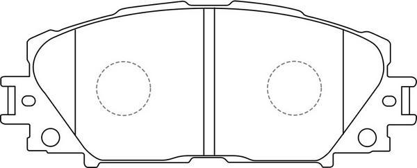 FIT FP1184 - Комплект спирачно феродо, дискови спирачки vvparts.bg
