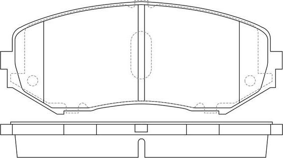 AISIN SN131 - Комплект спирачно феродо, дискови спирачки vvparts.bg