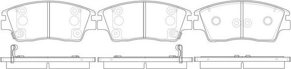 FIT FP1847 - Комплект спирачно феродо, дискови спирачки vvparts.bg