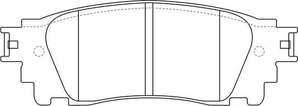 FIT FP1805 - Комплект спирачно феродо, дискови спирачки vvparts.bg