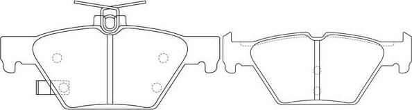 FIT FP1808 - Комплект спирачно феродо, дискови спирачки vvparts.bg