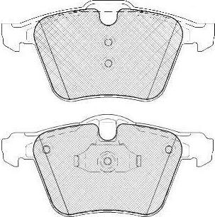 FIT FP1305 - Комплект спирачно феродо, дискови спирачки vvparts.bg