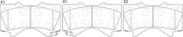 FIT FP1303 - Комплект спирачно феродо, дискови спирачки vvparts.bg