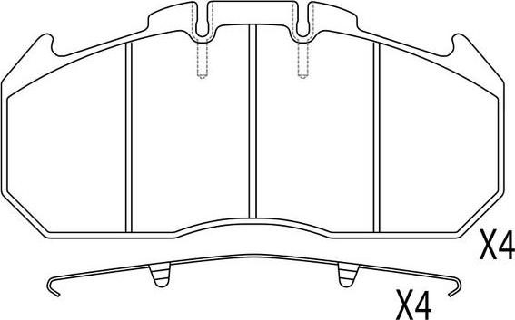 FIT FP1310 - Комплект спирачно феродо, дискови спирачки vvparts.bg