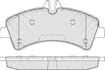 FIT FP1318 - Комплект спирачно феродо, дискови спирачки vvparts.bg