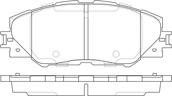 FIT FP1211 - Комплект спирачно феродо, дискови спирачки vvparts.bg