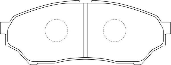 FIT FP1218 - Комплект спирачно феродо, дискови спирачки vvparts.bg