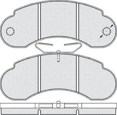 FIT FP1233 - Комплект спирачно феродо, дискови спирачки vvparts.bg