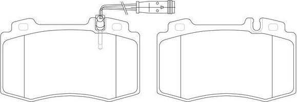 EUROREPAR A411000169 - Комплект спирачно феродо, дискови спирачки vvparts.bg