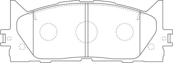 FIT FP1222 - Комплект спирачно феродо, дискови спирачки vvparts.bg